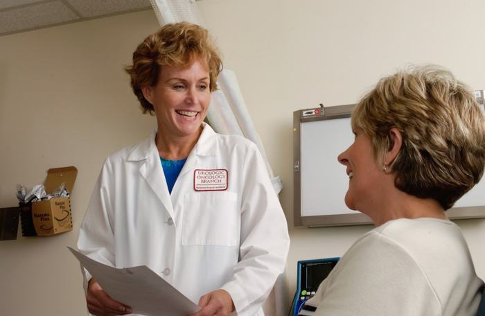 A doctor in consultation with a patient